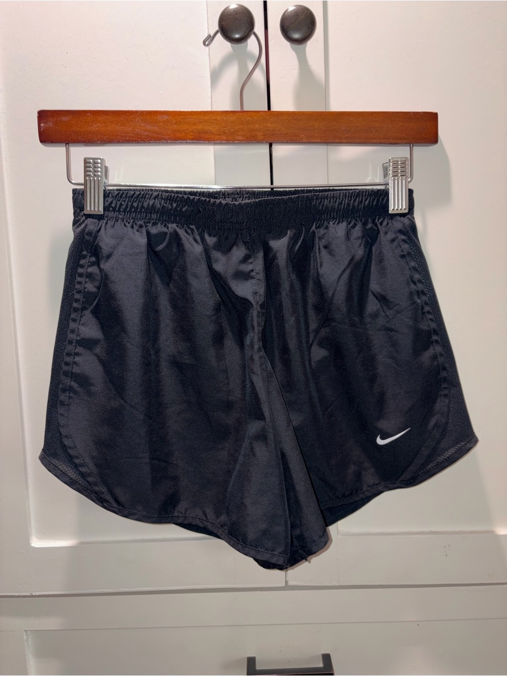 Nike Big Girls Black Tempo Athletic Running Shorts Size L